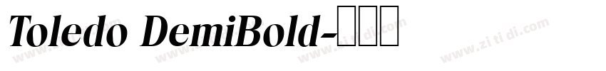 Toledo DemiBold字体转换